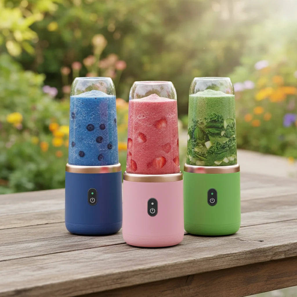 Portable Personal Blender – Rechargeable Travel Juicer Cup